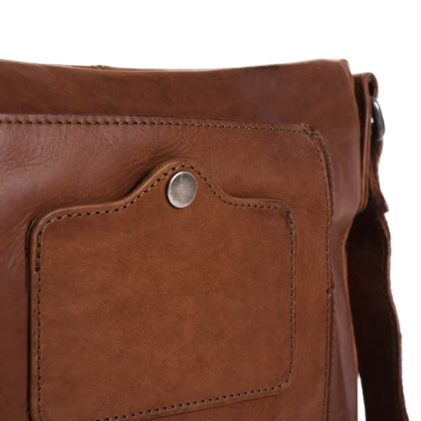The Chesterfield Brand Borsa A Tracolla In Pelle Cognac Bodin - immagine 5
