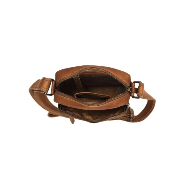 The Chesterfield Brand Borsa A Tracolla In Pelle Cognac Birmingham - immagine 6