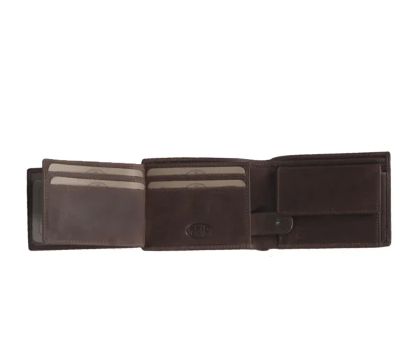 The Chesterfield Brand Portafoglio In Pelle Marrone Marvin - immagine 3