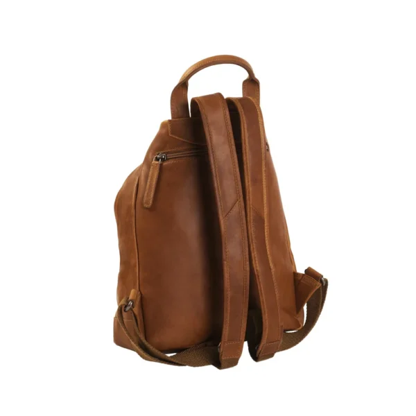 The Chesterfield Brand Zaino In Pelle Cognac Saar - immagine 4