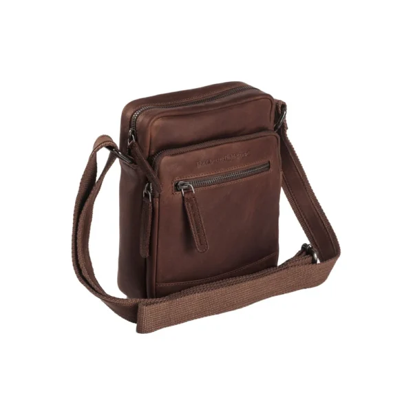 The Chesterfield Brand Borsa A Tracolla In Pelle Marrone Birmingham - immagine 5