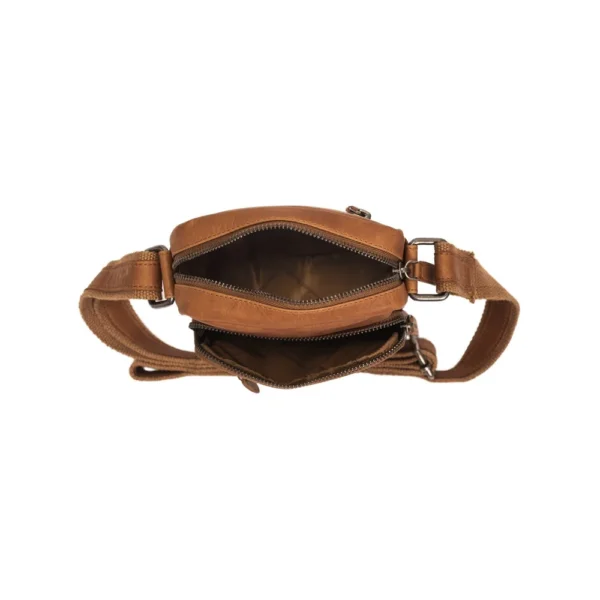 The Chesterfield Brand Borsa A Tracolla In Pelle Cognac Bremen - immagine 6