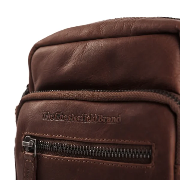 The Chesterfield Brand Borsa A Tracolla In Pelle Marrone Bremen - immagine 5