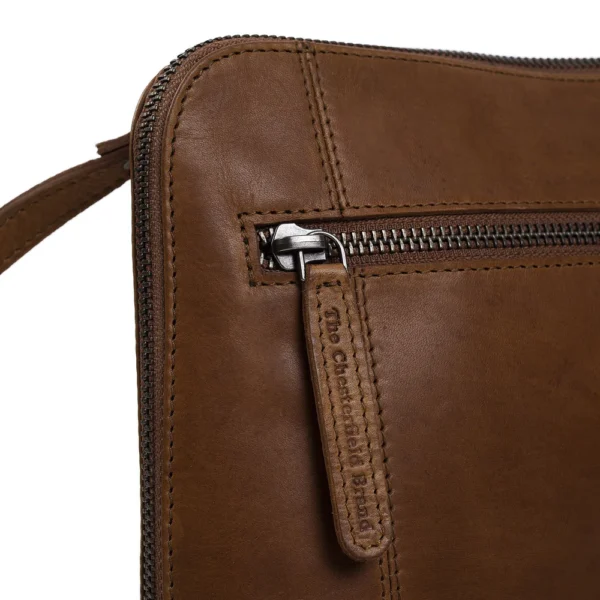 The Chesterfield Brand Borsa A Tracolla In Pelle Cognac River - immagine 5