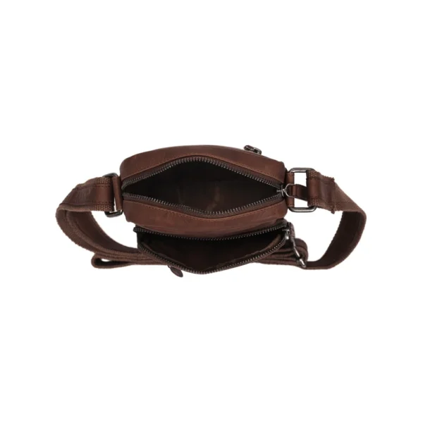 The Chesterfield Brand Borsa A Tracolla In Pelle Marrone Bremen - immagine 3