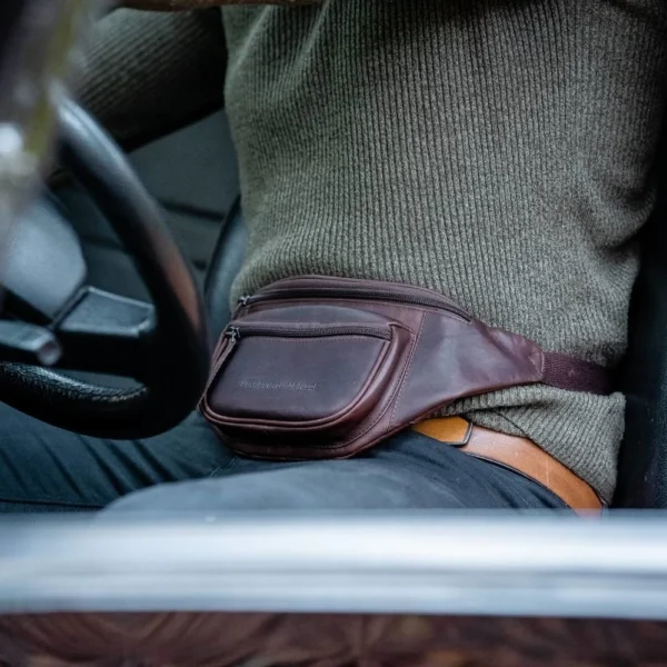 The Chesterfield Brand Marsupio In Pelle Marrone Jack - immagine 7