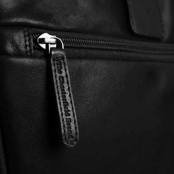 The Chesterfield Brand Borsa Porta PC In Pelle Nero Seth - immagine 5
