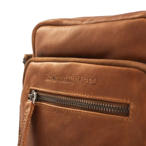 The Chesterfield Brand Borsa A Tracolla In Pelle Cognac Birmingham - immagine 4