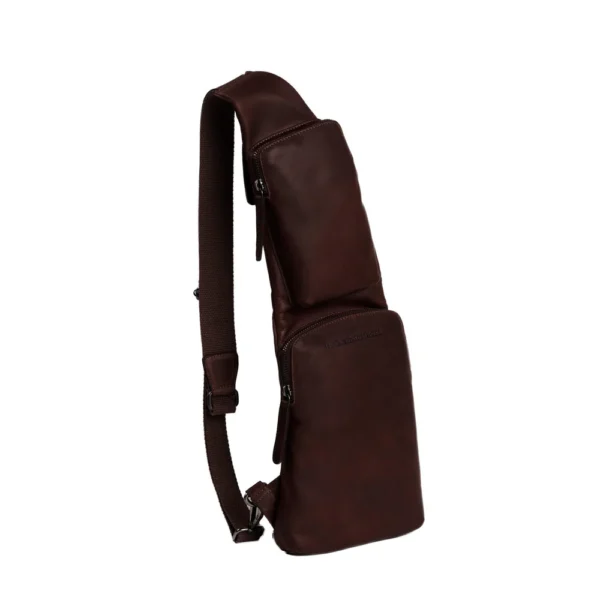 The Chesterfield Brand Borsa A Tracolla In Pelle Marrone Logan