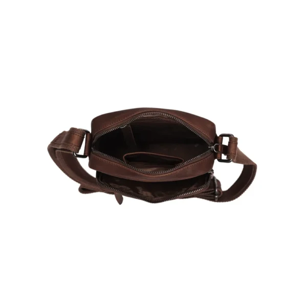 The Chesterfield Brand Borsa A Tracolla In Pelle Marrone Birmingham - immagine 4