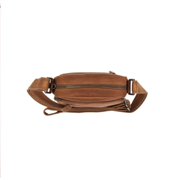 The Chesterfield Brand Borsa A Tracolla In Pelle Cognac Birmingham - immagine 5