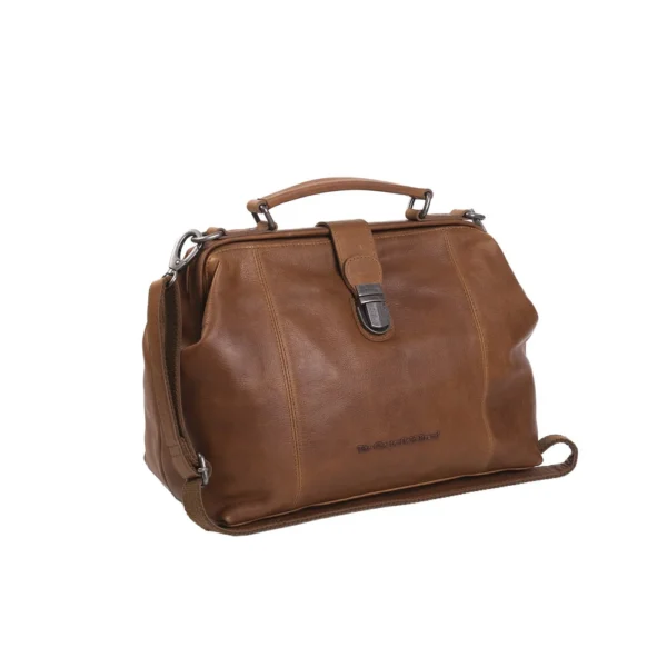 The Chesterfield Brand Borsa Dottore In Pelle Cognac Shaun