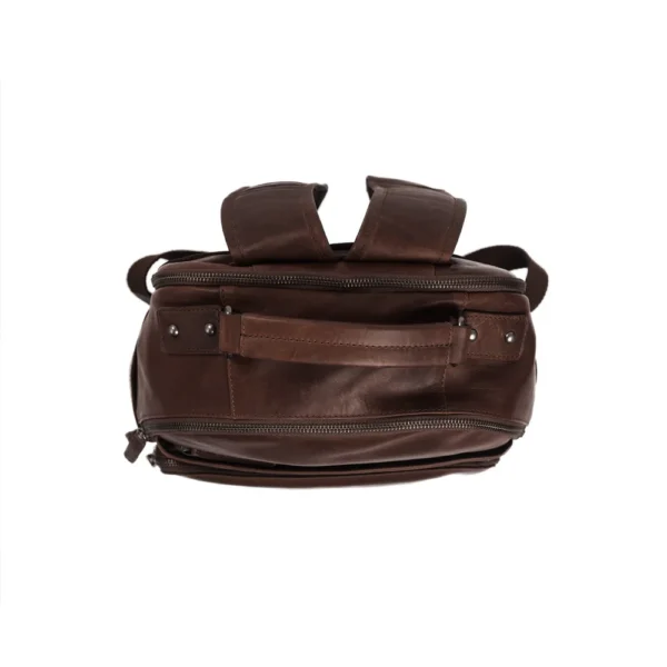 The Chesterfield Brand Zaino In Pelle Marrone Austin - immagine 6