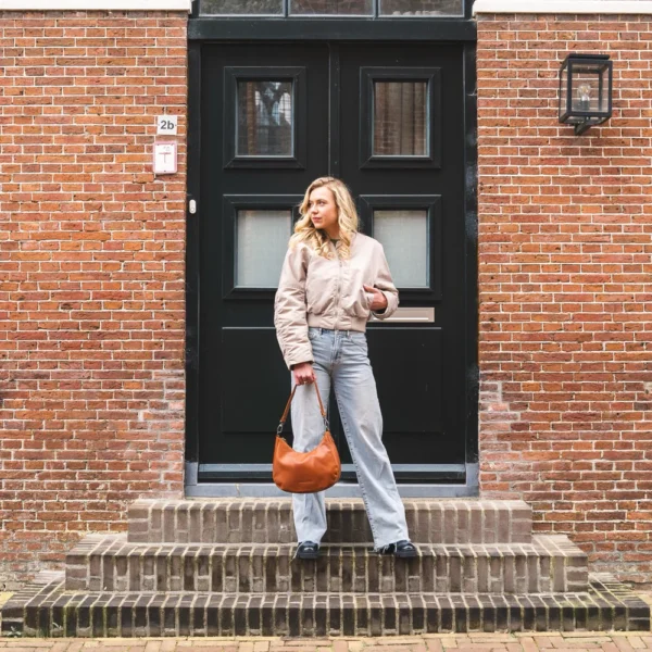 The Chesterfield Brand Borsa A Tracolla In Pelle Cognac Alexandria - immagine 5