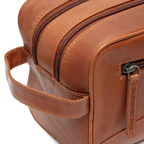 The Chesterfield Brand Beauty Case In Pelle Cognac Stacey - immagine 4