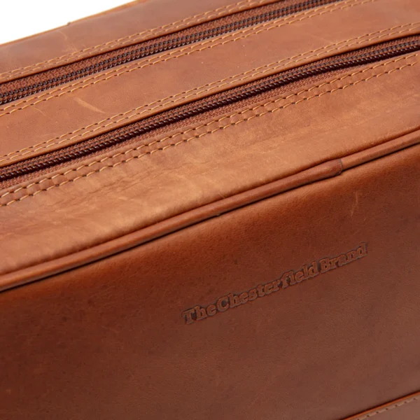 The Chesterfield Brand Beauty Case In Pelle Cognac Stacey - immagine 5