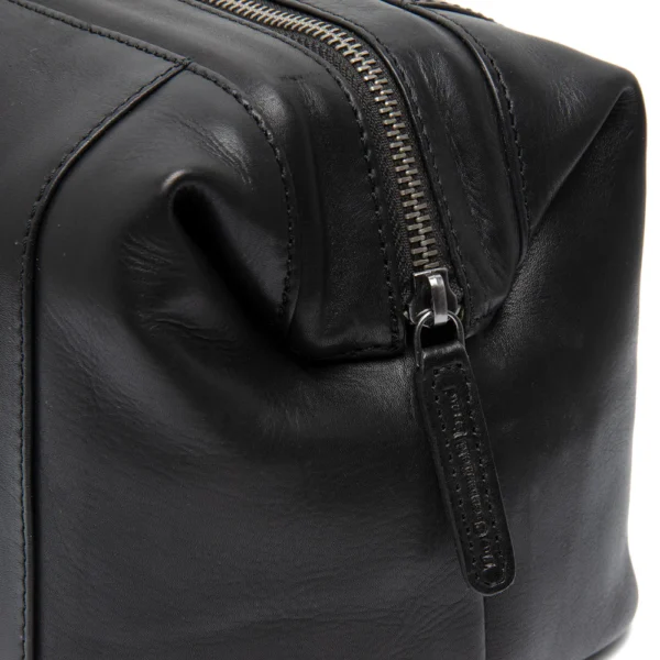 The Chesterfield Brand Beauty Case In Pelle Nero Serie Novum Biassa - immagine 6