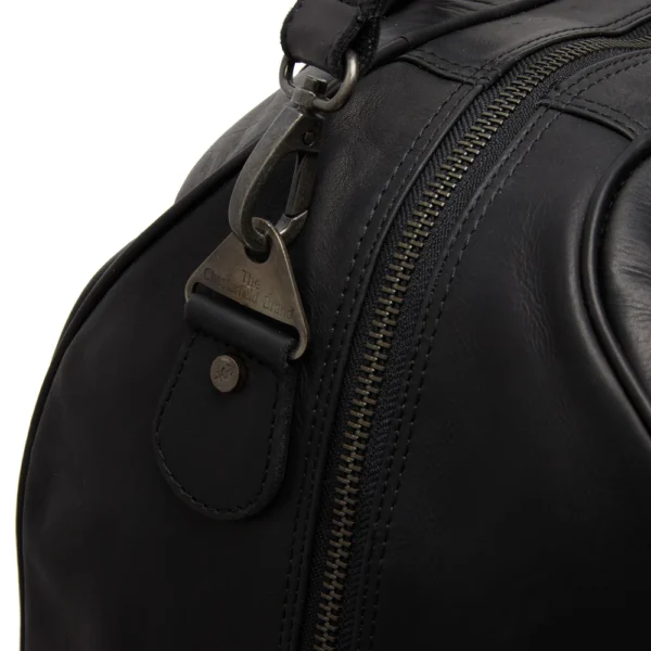 The Chesterfield Brand Borsa Da Weekend In Pelle Nero Liam - immagine 6