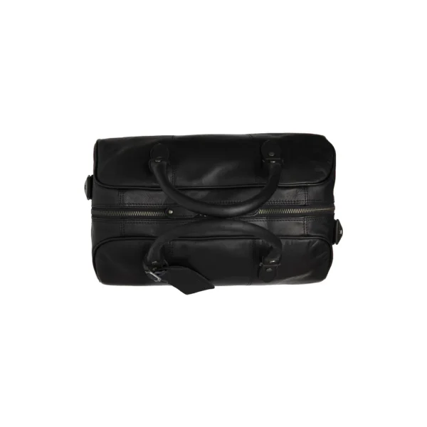 The Chesterfield Brand Borsa Da Weekend In Pelle Nero Liam - immagine 5