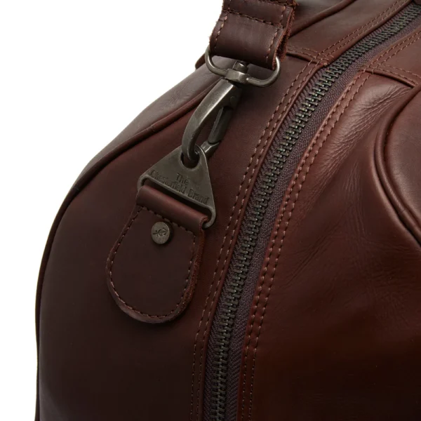 The Chesterfield Brand Borsa Da Weekend In Pelle Marrone Liam - immagine 8