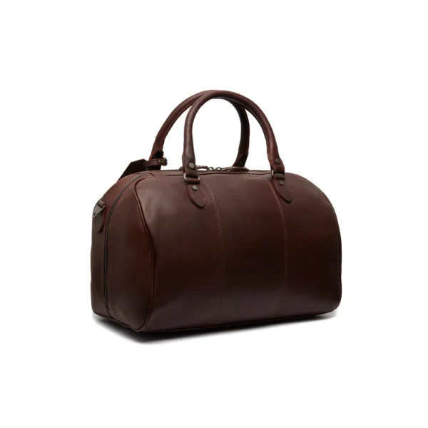 The Chesterfield Brand Borsa Da Weekend In Pelle Marrone Liam - immagine 4