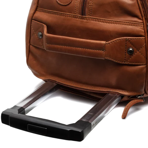 The Chesterfield Brand Trolley Da Viaggio In Pelle Cognac Jayven - immagine 2