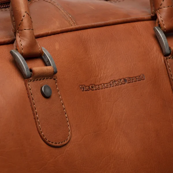 The Chesterfield Brand Trolley Da Viaggio In Pelle Cognac Jayven - immagine 8