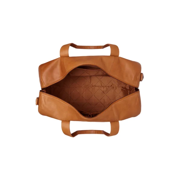 The Chesterfield Brand Borsa Da Weekend In Pelle Cognac Hudson - immagine 4