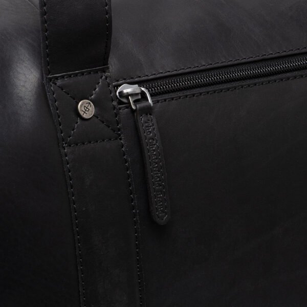 The Chesterfield Brand Borsa Da Weekend In Pelle Nero Conor - immagine 5