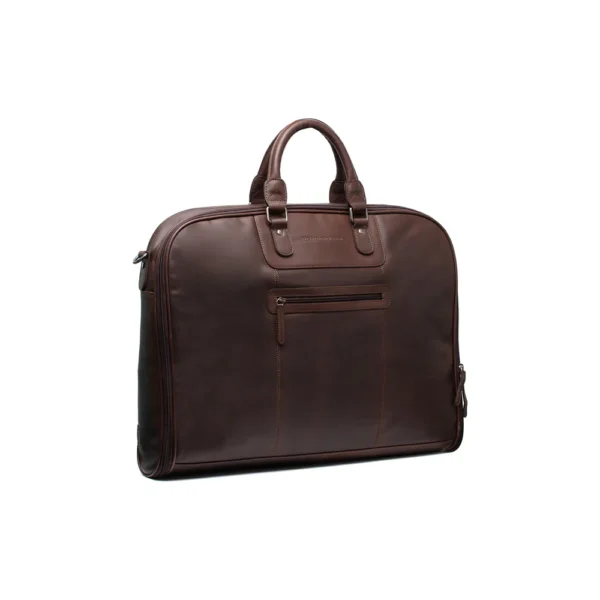 The Chesterfield Brand Borsa Da Weekend In Pelle Marrone Josh - immagine 7