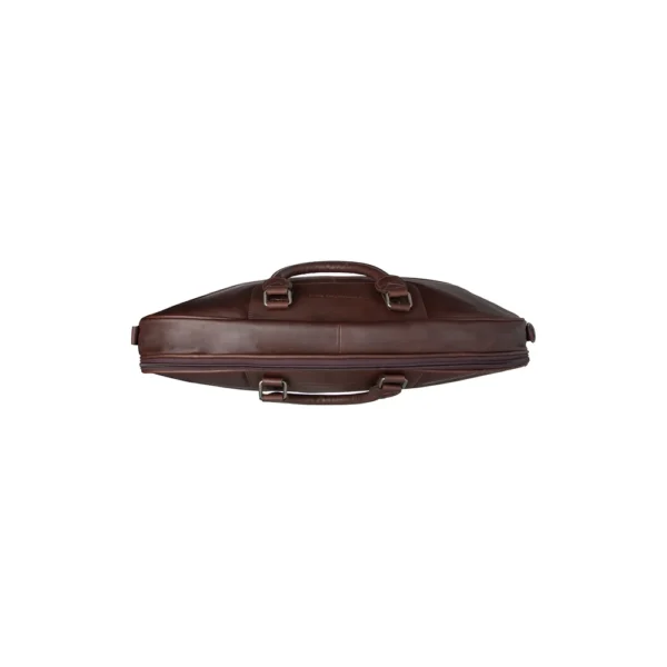 The Chesterfield Brand Borsa Da Weekend In Pelle Marrone Josh - immagine 8
