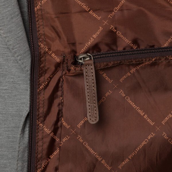 The Chesterfield Brand Borsa Da Weekend In Pelle Marrone Josh - immagine 4