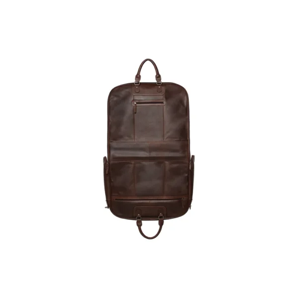 The Chesterfield Brand Borsa Da Weekend In Pelle Marrone Josh - immagine 2