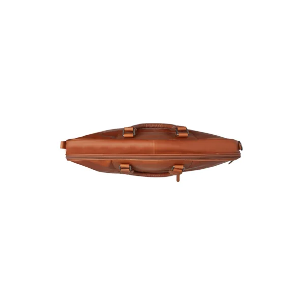 The Chesterfield Brand Borsa Da Weekend In Pelle Cognac Josh - immagine 7