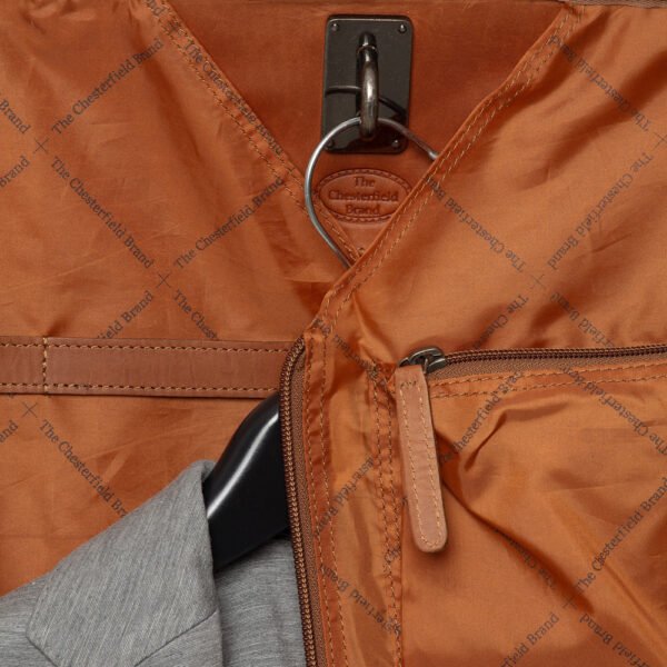 The Chesterfield Brand Borsa Da Weekend In Pelle Cognac Josh - immagine 5