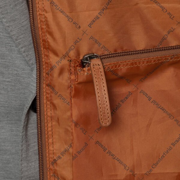 The Chesterfield Brand Borsa Da Weekend In Pelle Cognac Josh - immagine 4
