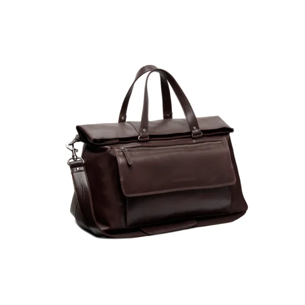 The Chesterfield Brand Borsa Da Weekend In Pelle Marrone Serie Novum Lazio - immagine 2