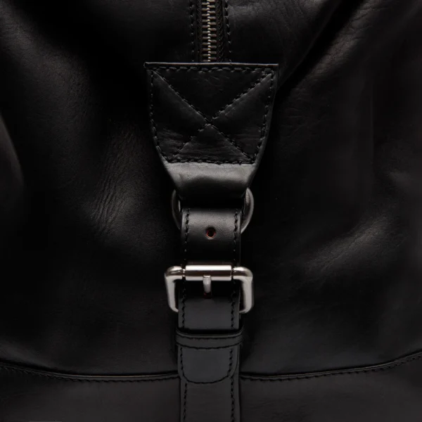 The Chesterfield Brand Borsa Da Weekend In Pelle Nero Serie Novum Cavoli - immagine 4