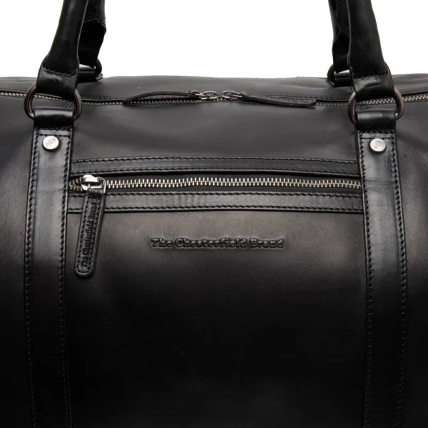 The Chesterfield Brand Borsa Da Weekend In Pelle Nero Serie Novum Cavoli - immagine 3