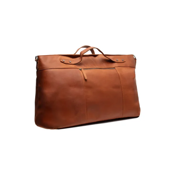 The Chesterfield Brand Borsa Da Weekend In Pelle Cognac Mark