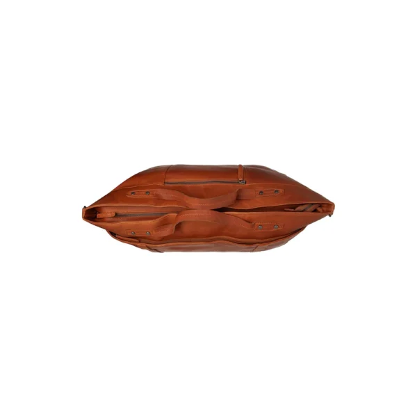 The Chesterfield Brand Borsa Da Weekend In Pelle Cognac Mark - immagine 2