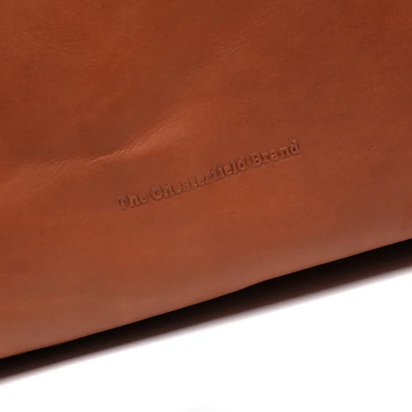 The Chesterfield Brand Borsa Da Weekend In Pelle Cognac Mark - immagine 4