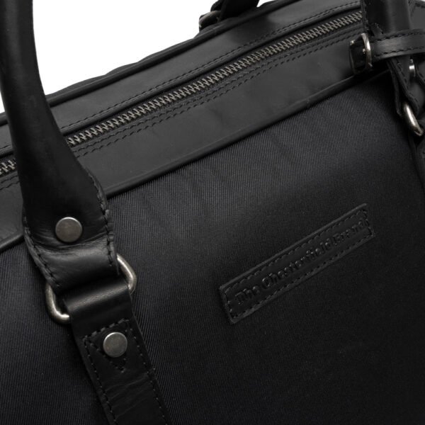 The Chesterfield Brand Borsa Da Weekend In Pelle Nero Tornio - immagine 3