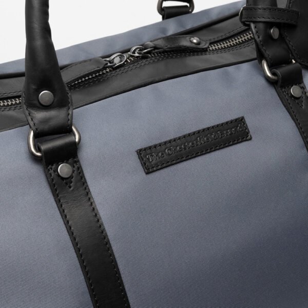 The Chesterfield Brand Borsa Da Weekend In Pelle Grigio Chiaro Tornio - immagine 6