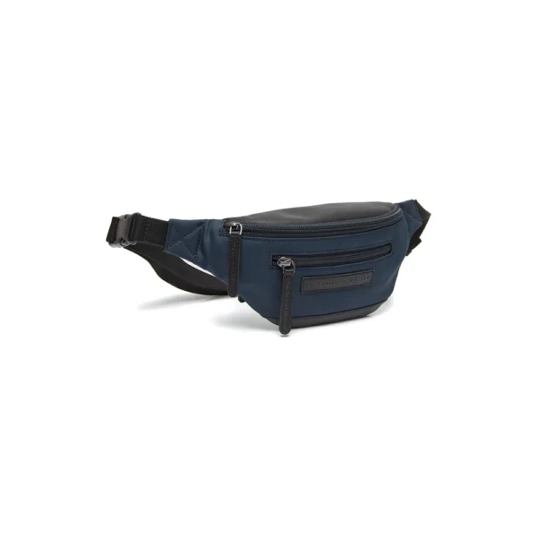 The Chesterfield Brand Marsupio In Pelle Blu Navy Velta