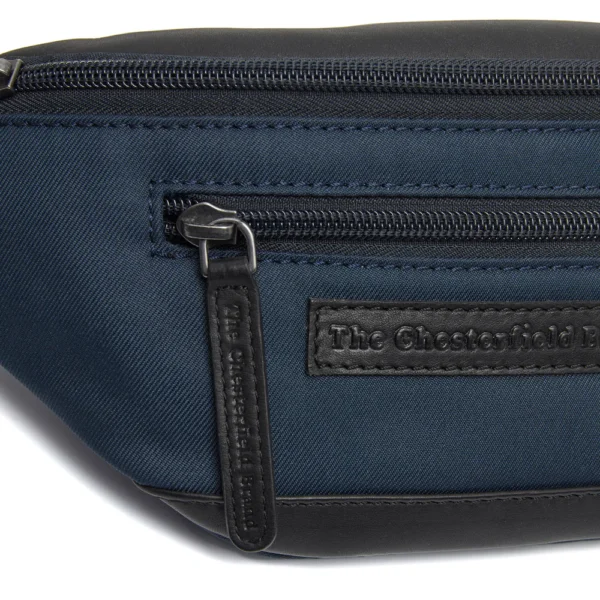 The Chesterfield Brand Marsupio In Pelle Blu Navy Velta - immagine 6
