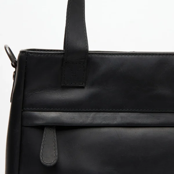 The Chesterfield Brand Shopper In Pelle Nero Lingfield - immagine 5