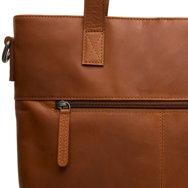 The Chesterfield Brand Shopper In Pelle Cognac Nunavik - immagine 6