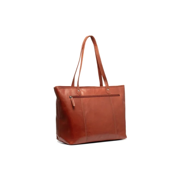 The Chesterfield Brand Shopper In Pelle Cognac Serie Novum Ferrera