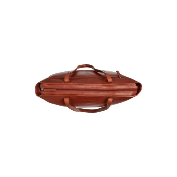 The Chesterfield Brand Shopper In Pelle Cognac Serie Novum Ferrera - immagine 4